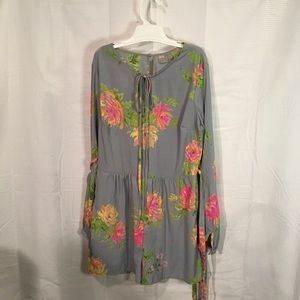 NWOT ASOS Long Sleeve Multicolored Floral Romper